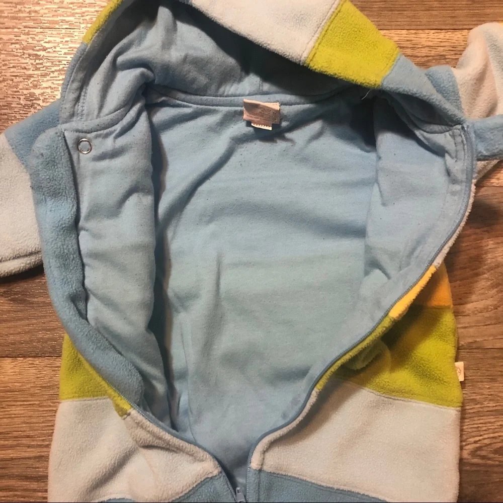 OshKosh Vintage Fleece Hooded Suit Baby 12mo